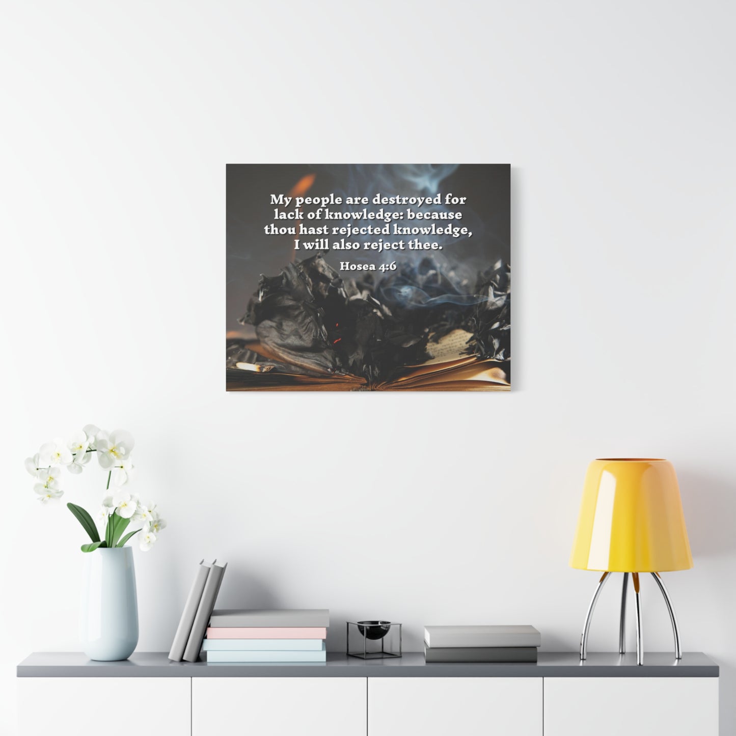Scripture Walls My People Hosea 4:6 Bible Verse Canvas Christian Wall Art Ready to Hang