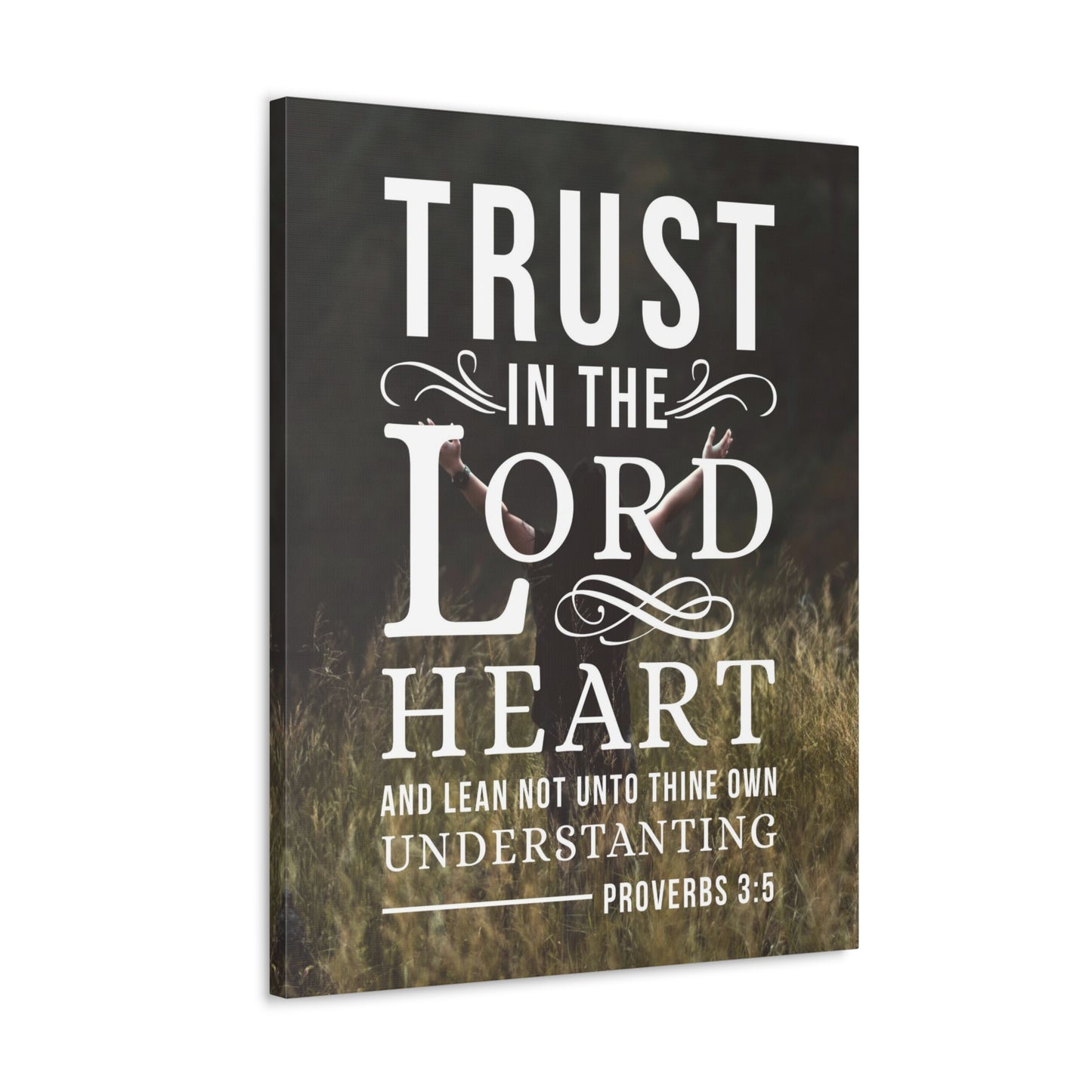 Trust in the Lord Proverbs 3:5 Christian Wall Art Bible Verse Print Ready to Hang