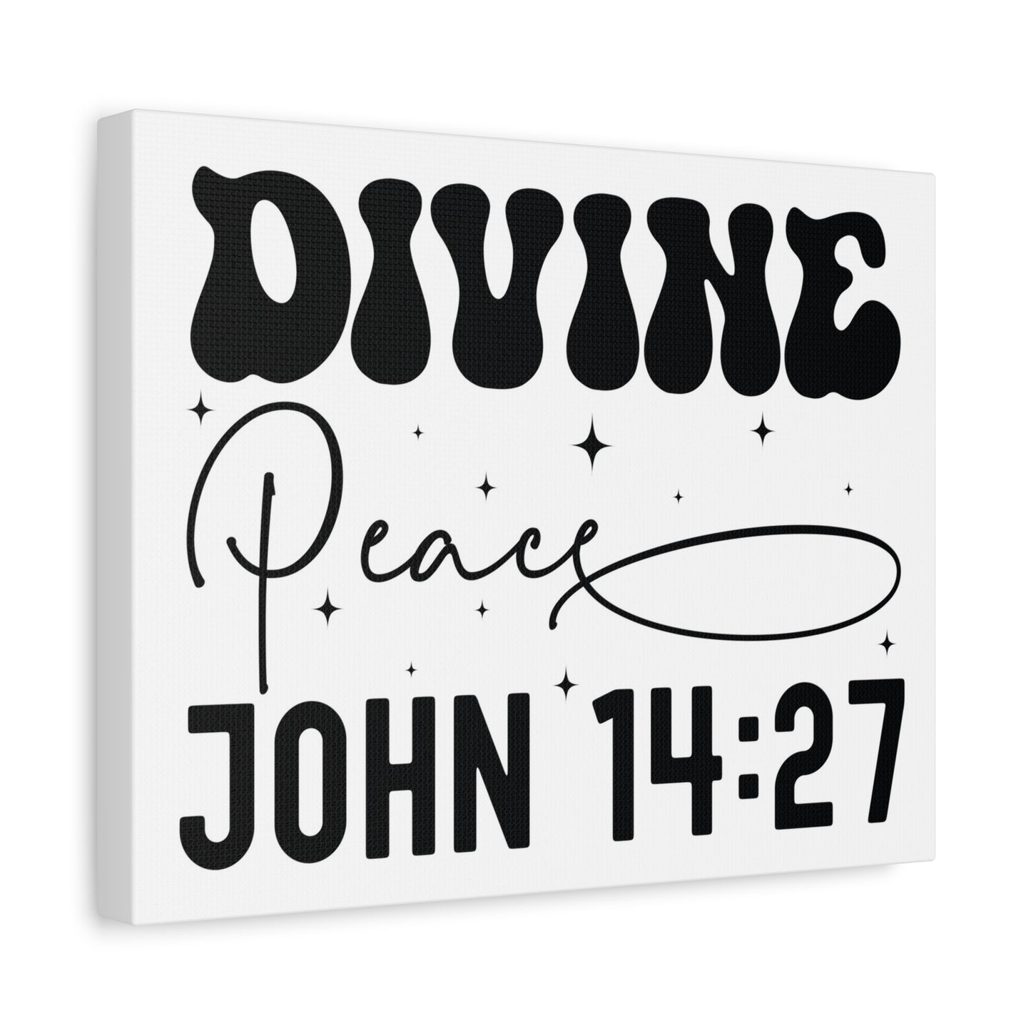 Scripture Walls John 14:27 Divine Peace Bible Verse Canvas Christian Wall Art Ready to Hang Unframed
