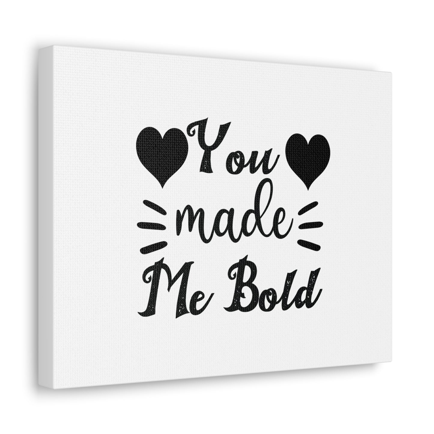 You Made Me Bold Psalms 138:3 Cursive Christian Wall Art Bible Verse Print Ready to Hang