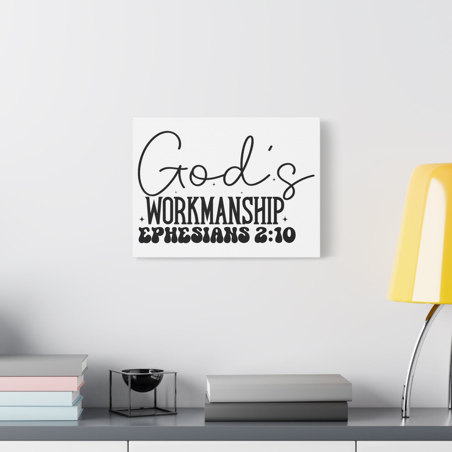 Scripture Walls Ephesians 2:10 I am God's Workmanship Bible Verse Canvas Christian Wall Art Ready to Hang Unframed