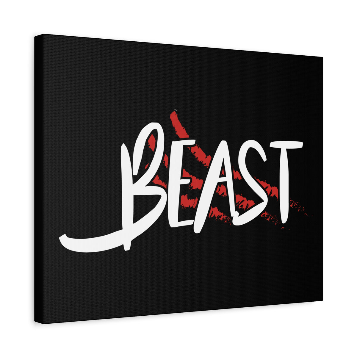 Scripture Canvas Beast Revelation 13:1 Christian Wall Art Bible Verse Print Ready to Hang