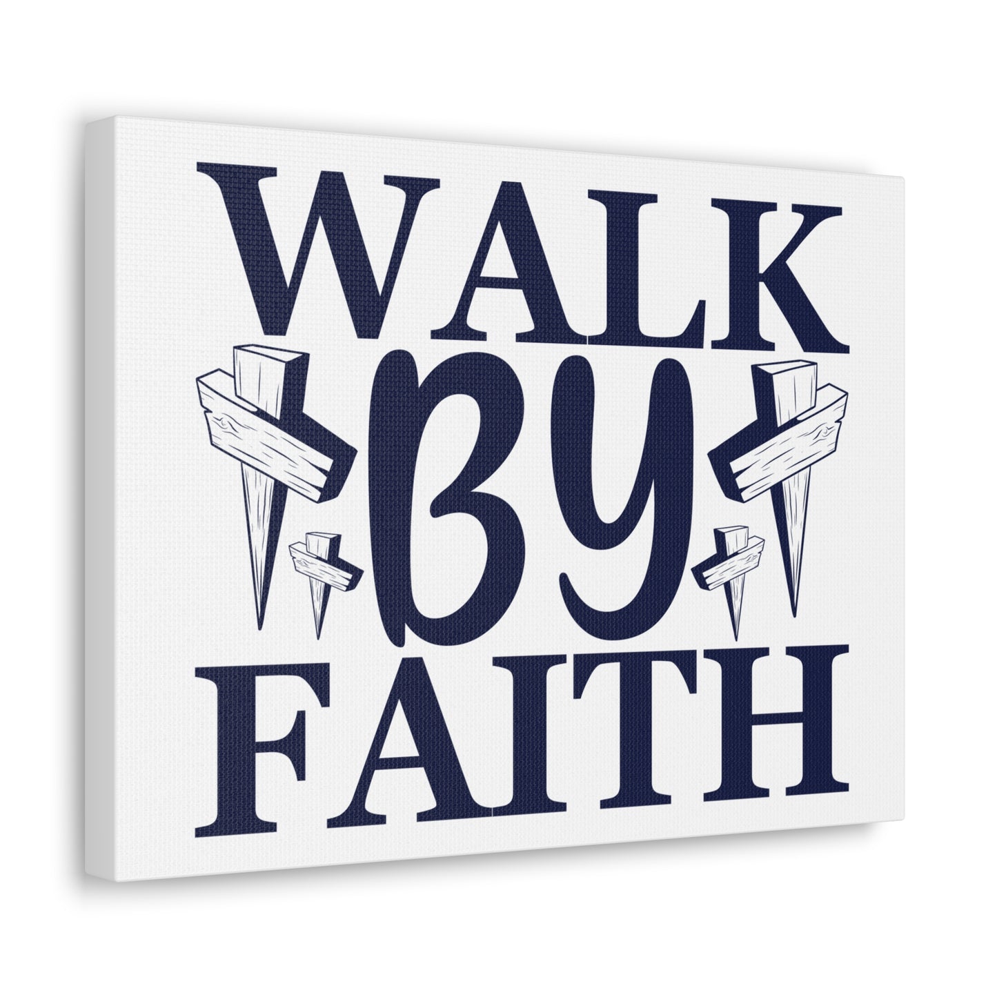 Walk By Faith 2 Corinthians 5:7 Christian Wall Art Print Ready to Hang