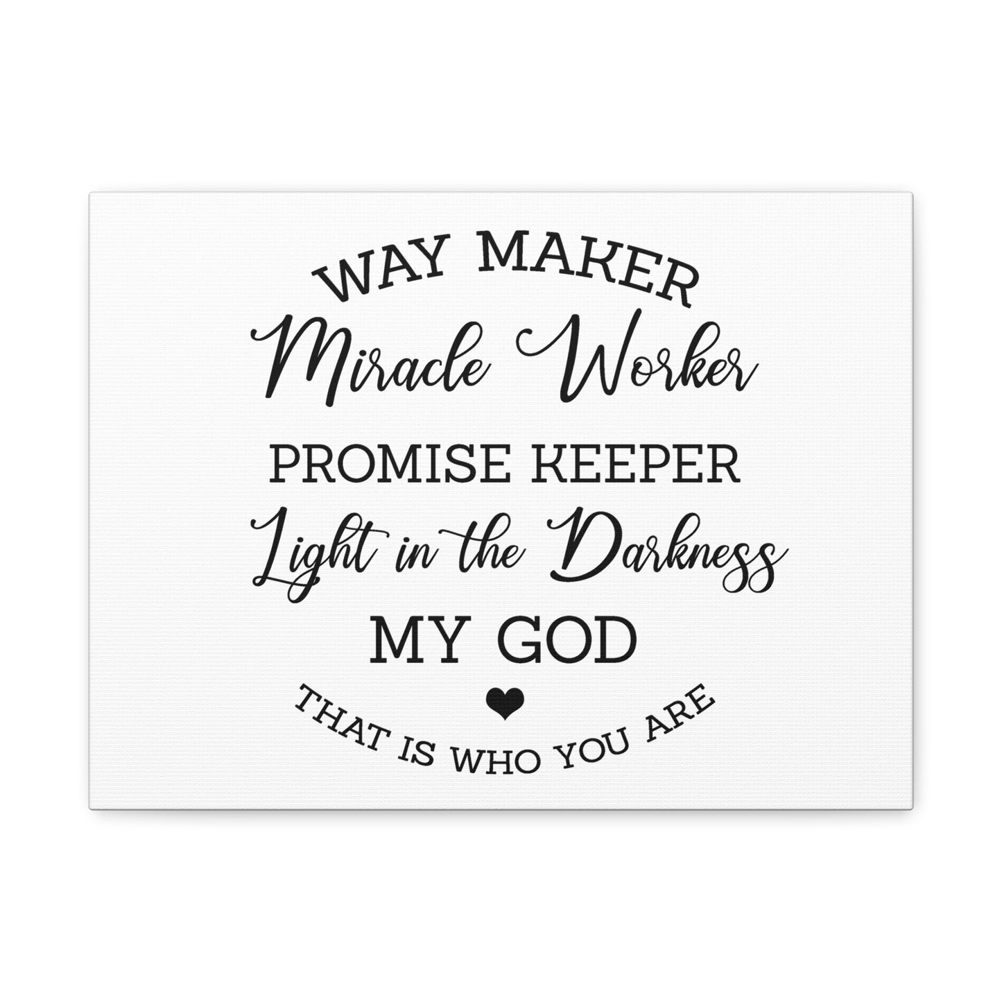 Way Maker Isaiah 43:16 Christian Wall Art Print Ready to Hang