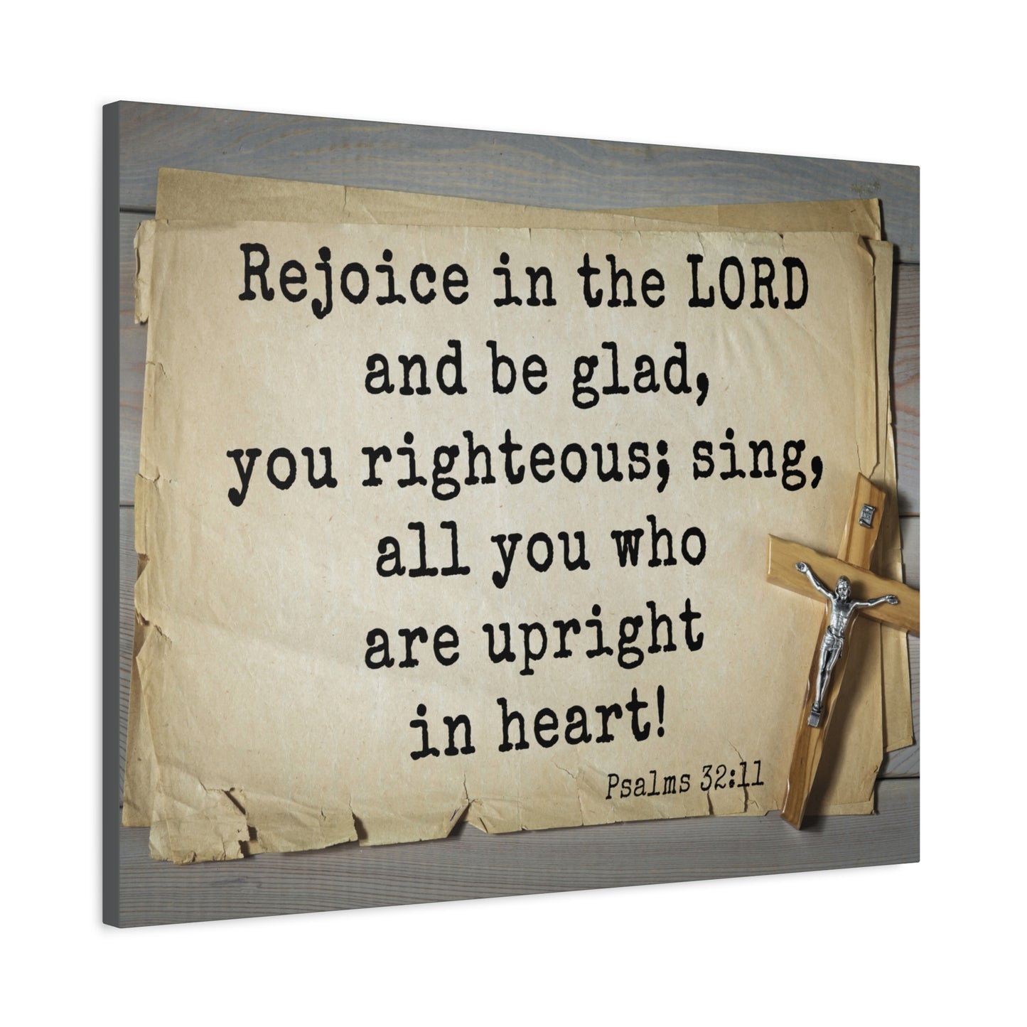 Scripture Walls Righteous Sing Psalm 32:11 Bible Verse Canvas Christian Wall Art Ready to Hang