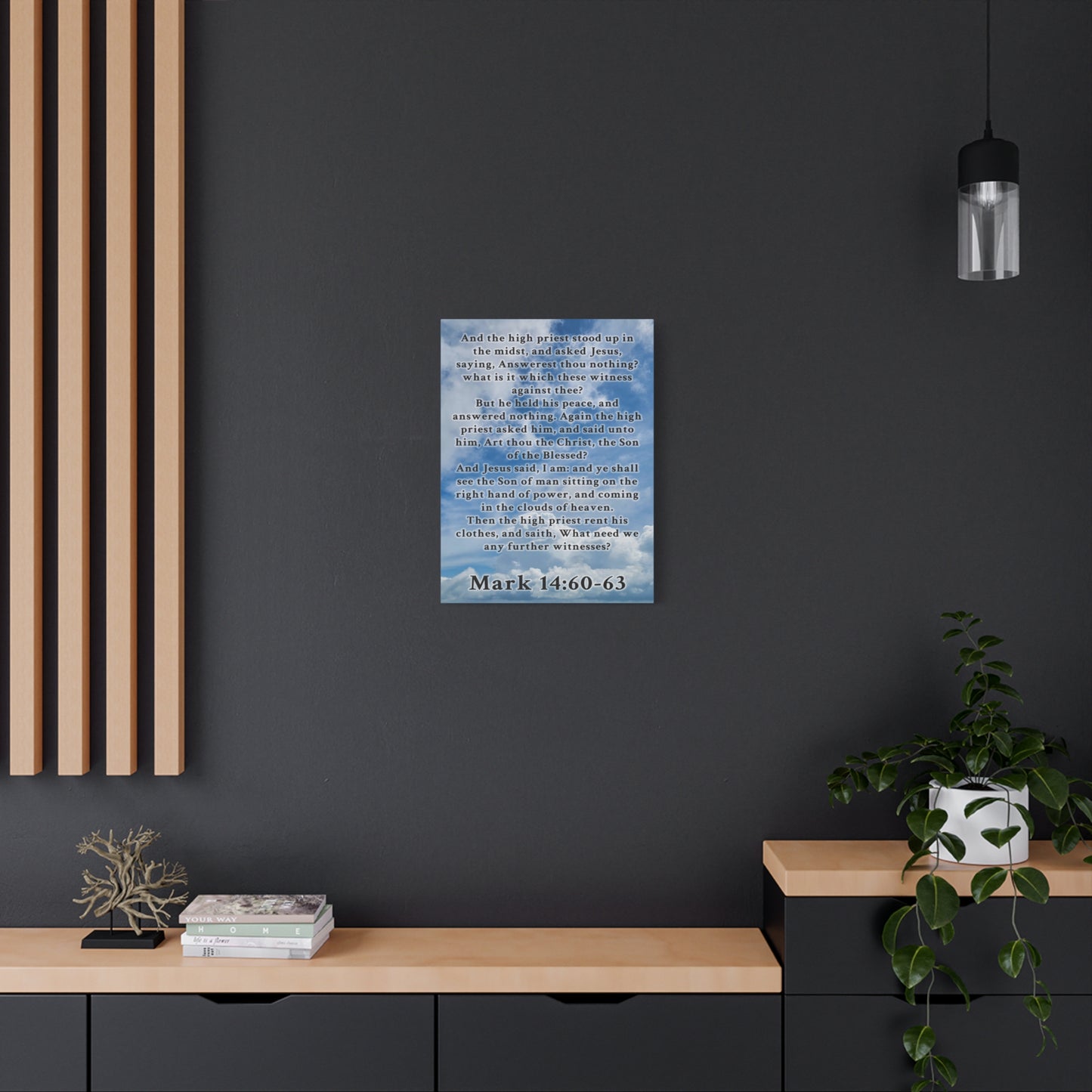 Scripture Walls Mark 14:60-63 KJV Christian Wall Art Print Ready to Hang Unframed