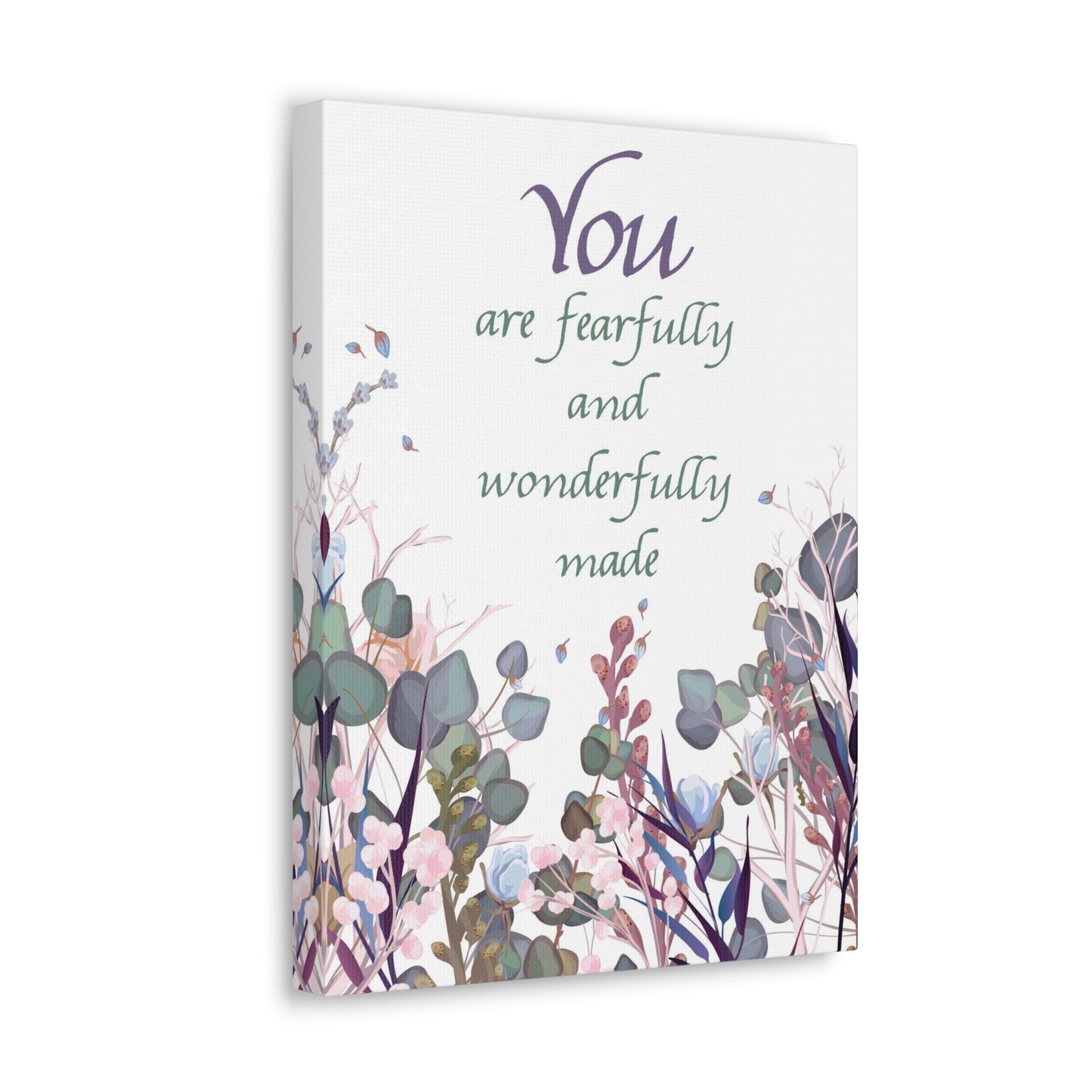 Wonderfully Made Psalm 139:14 Christian Wall Art Bible Verse Print Ready to Hang