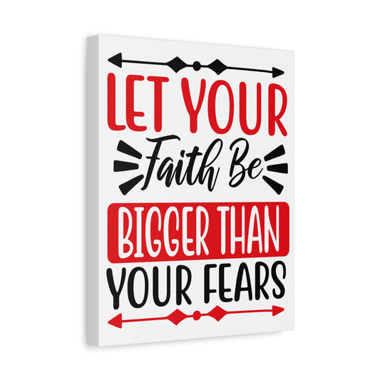 Scripture Canvas Let Your Fate Psalm 34:4 Christian Wall Art Print Ready to Hang
