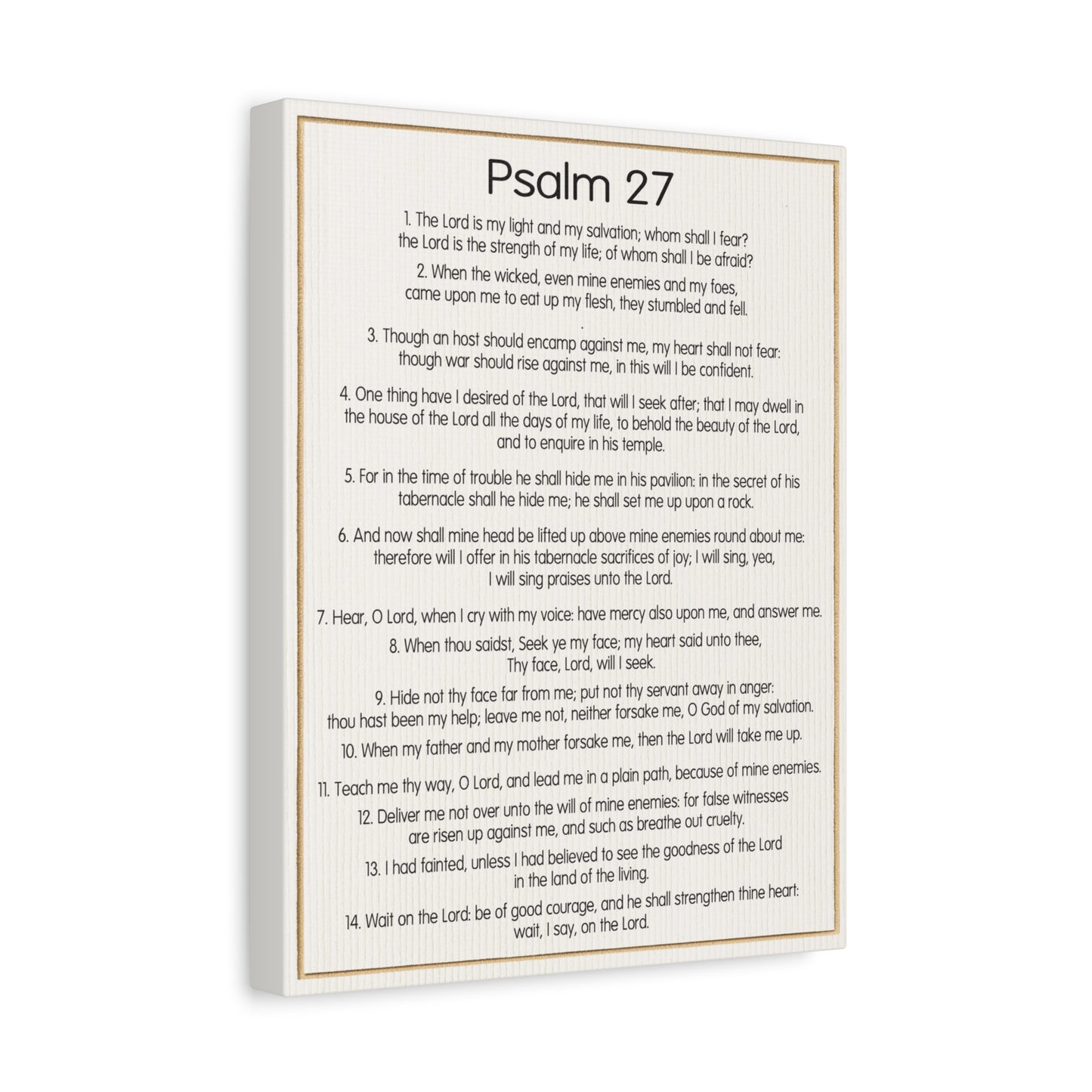Scripture Walls Fearless Trust in God Psalm 27:1 Christian Wall Art Bible Verse Print Ready to Hang
