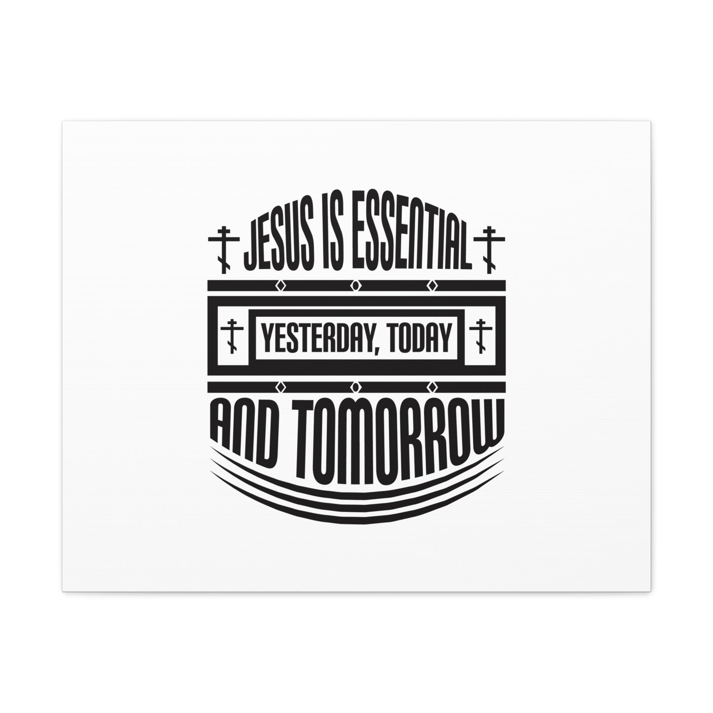 Yesterday, Today, And Tomorrow Hebrews 13:8 Christian Wall Art Bible Verse Print Ready to Hang