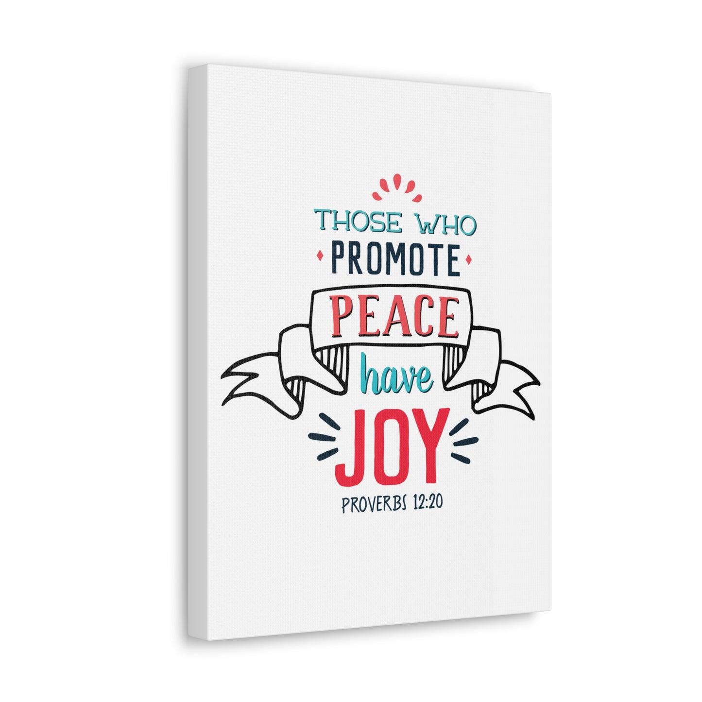 Those Who Promote Peace Proverbs 12:20 Christian Wall Art Bible Verse Print Ready To Hang