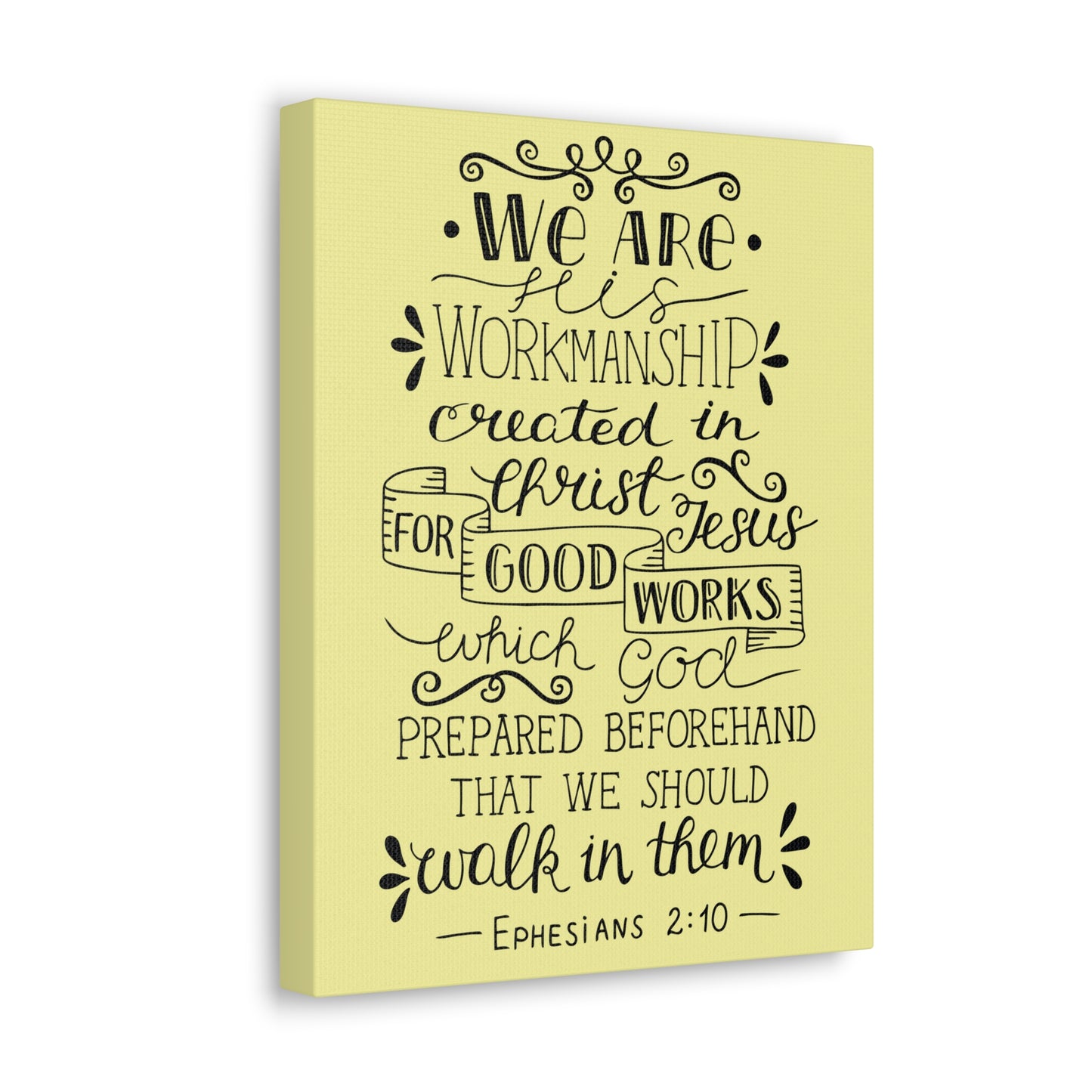 We Are Workmanship Ephesians 2:10 Christian Wall Art Bible Verse Print Ready To Hang