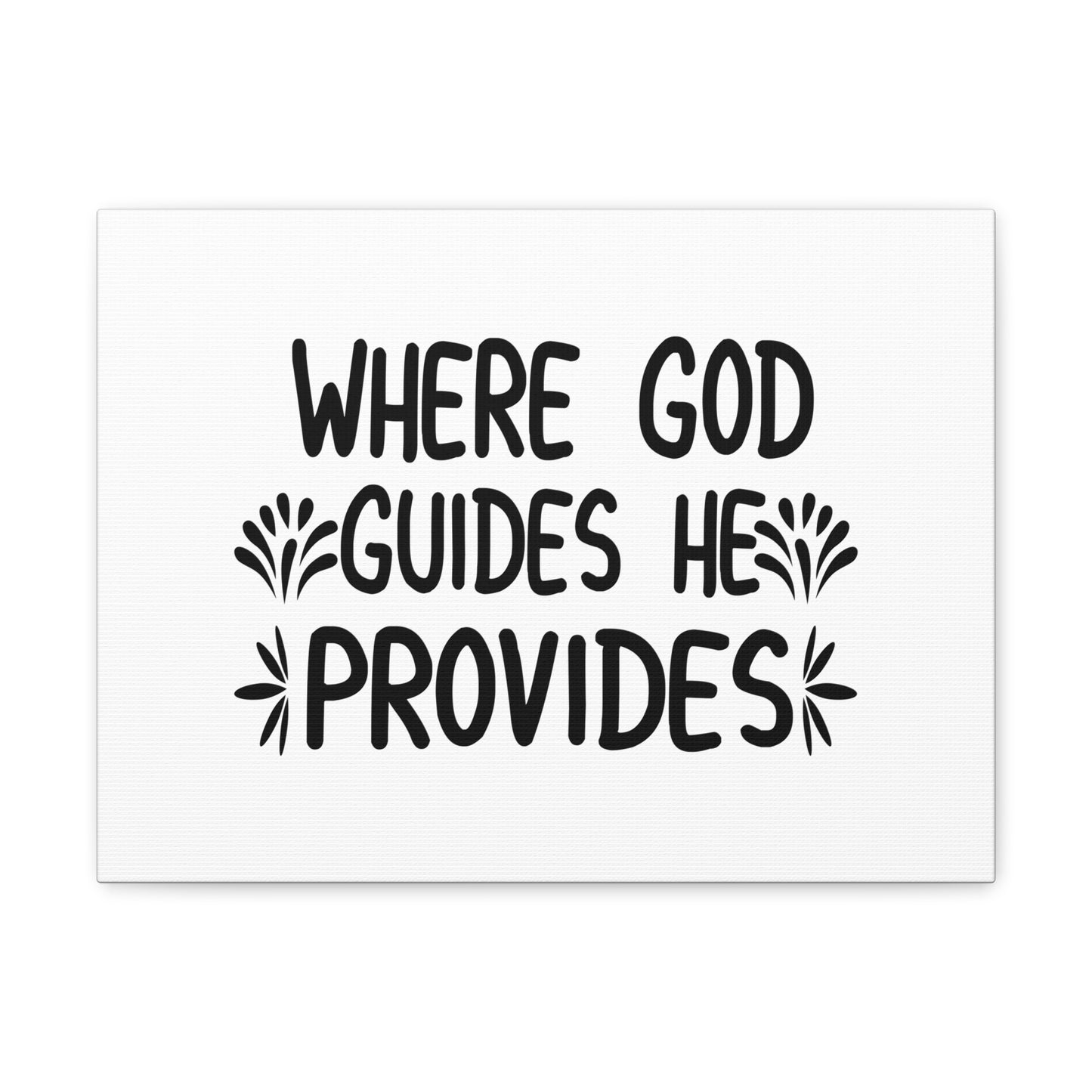 Where God Guides He Provides Matthew 6:33 Christian Wall Art Bible Verse Print Ready to Hang