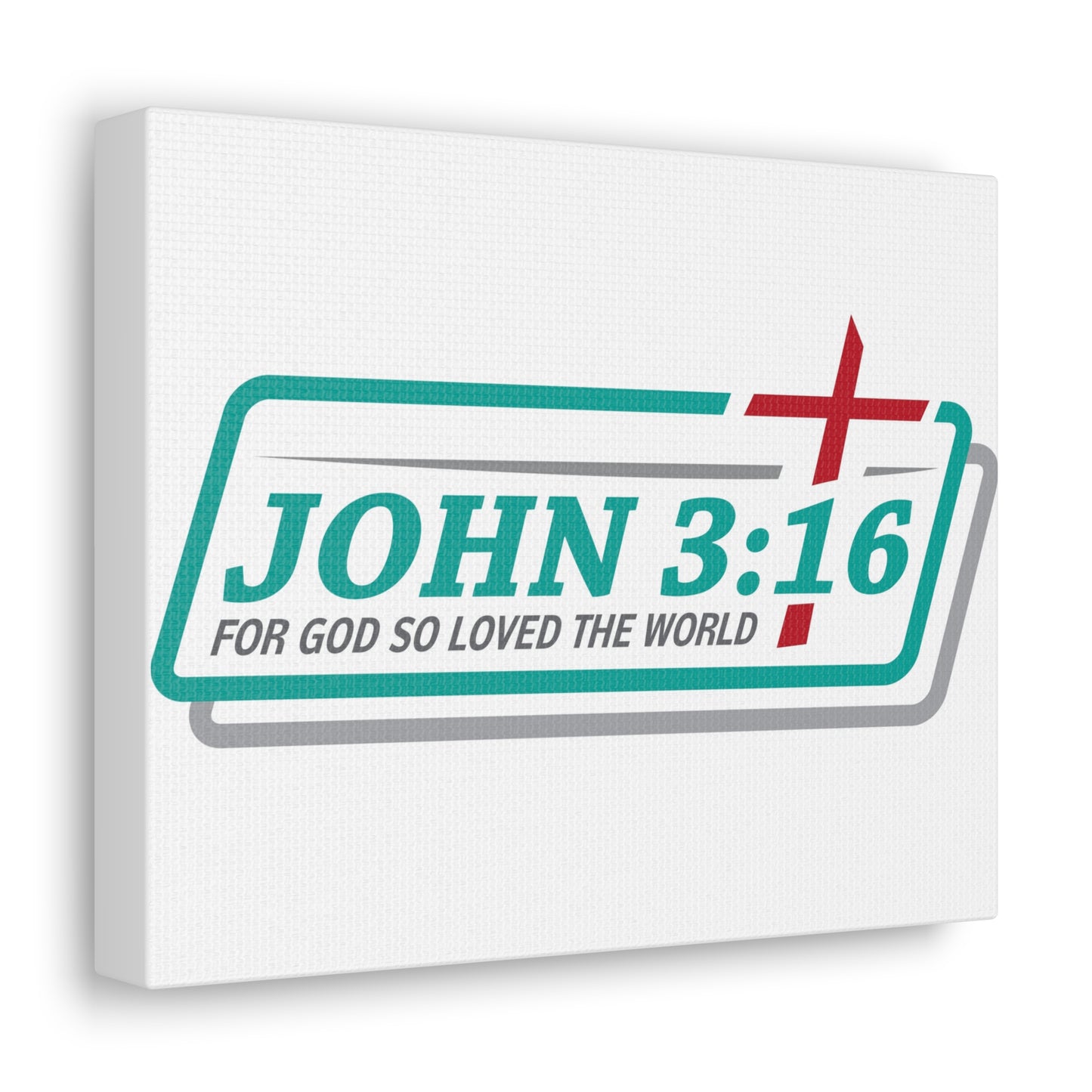 For God So Loved The World John 3:16 Bible Verse Canvas Christian Wall Art Ready To Hang