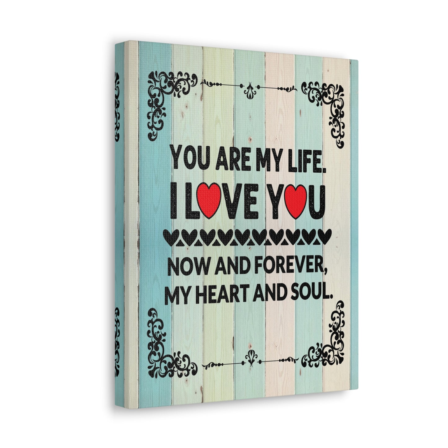 To My Wife You Are My Life Canvas Wall Art – Heartfelt Romantic Gift for Home Decor