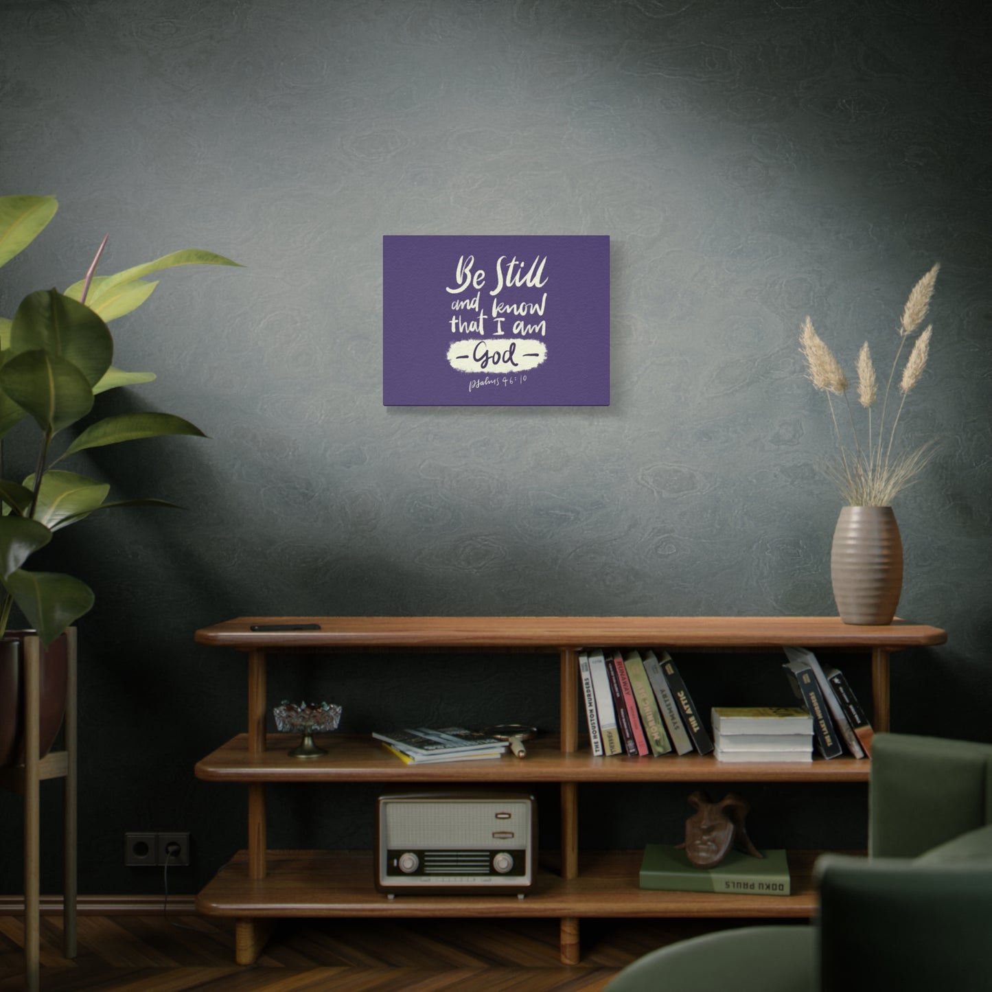Scripture Walls Know That I Am God Psalm 46:10 Bible Verse Canvas Christian Wall Art Ready to Hang