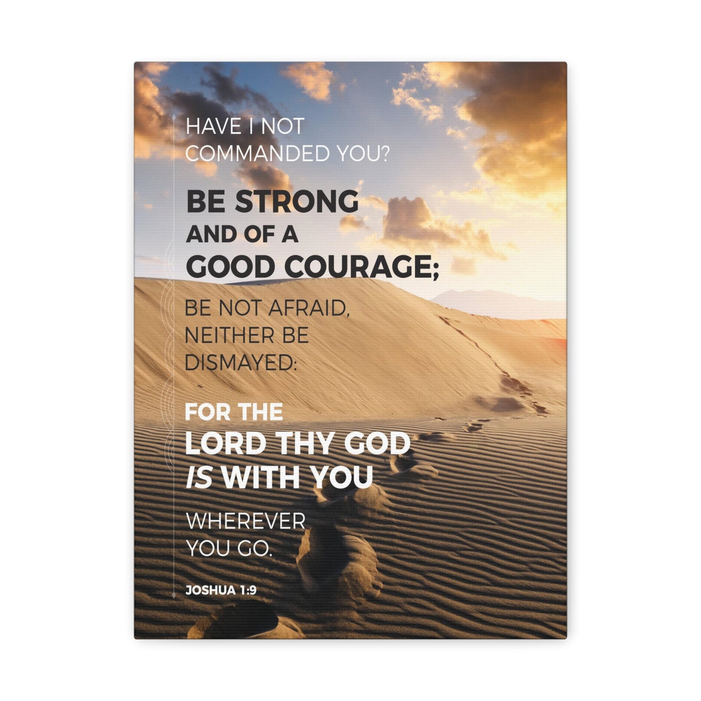 Wherever You Go Joshua 1:9 Dessert Christian Wall Art Bible Verse Print Ready to Hang
