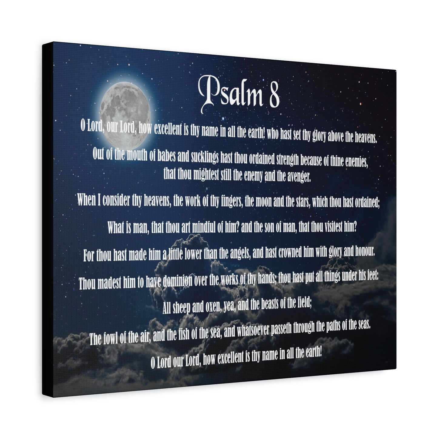 Scripture Walls Surrounded By Your Glory Psalm 8:1 Christian Wall Art Bible Verse Print Ready to Hang