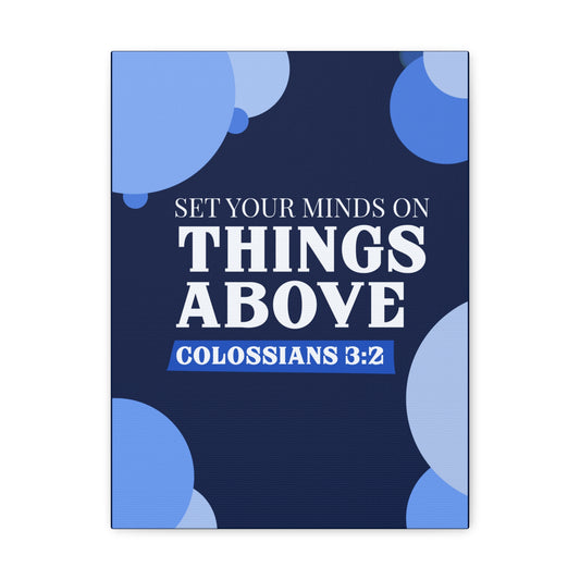 Things Above Colossians 3:2 Christian Wall Art Bible Verse Print Ready to Hang