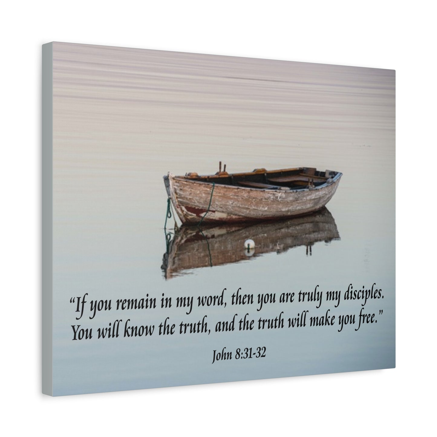 Scripture Walls John 8:31-32 Truth Will Make You Free Bible Verse Canvas Christian Wall Art Ready to Hang Unframed