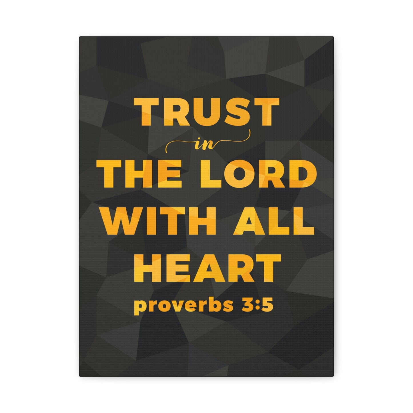 Trust In The Lord Proverbs 3:5 Christian Wall Art Bible Verse Print Ready To Hang