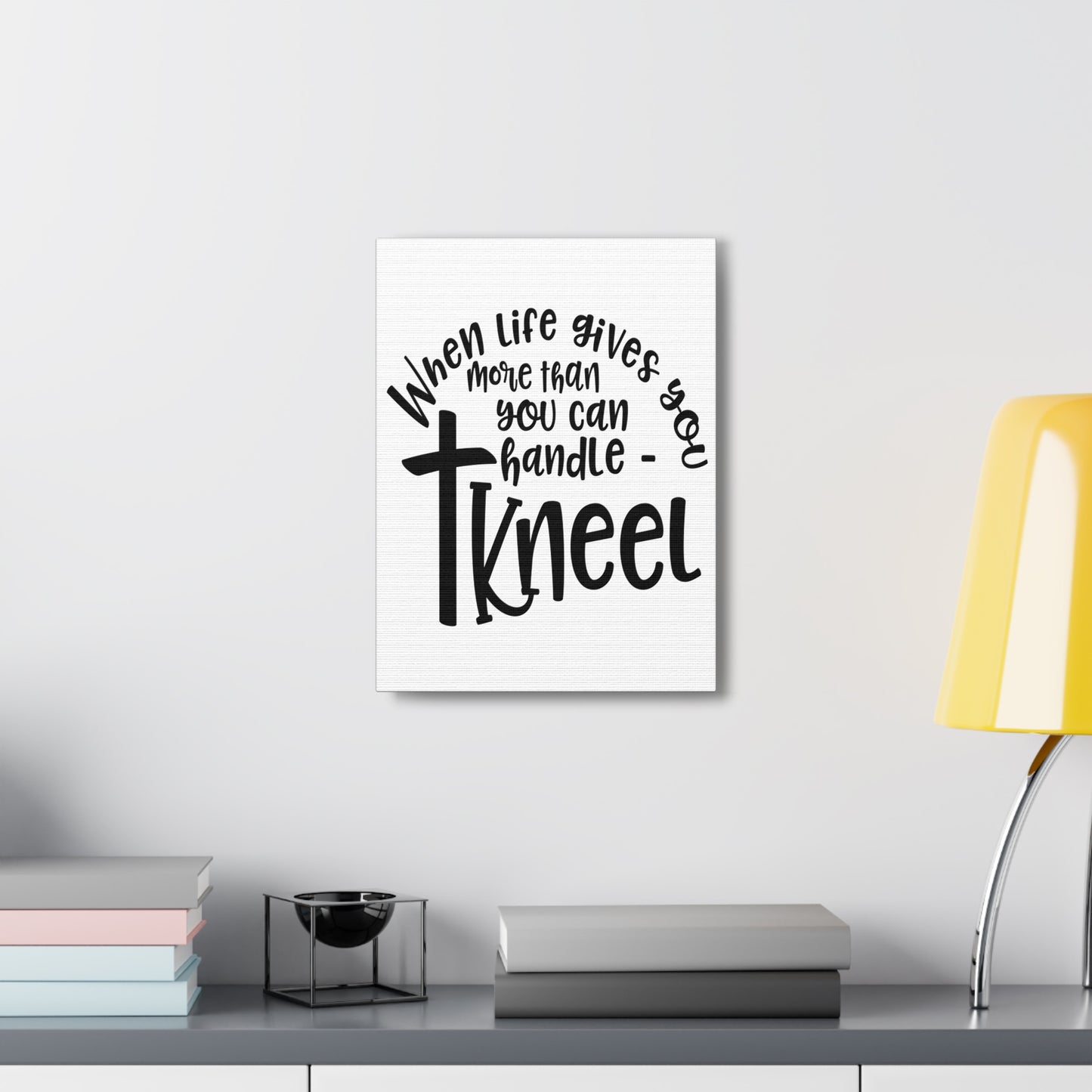 When Life Gives Matthew 11:28 Christian Wall Art Print Ready to Hang