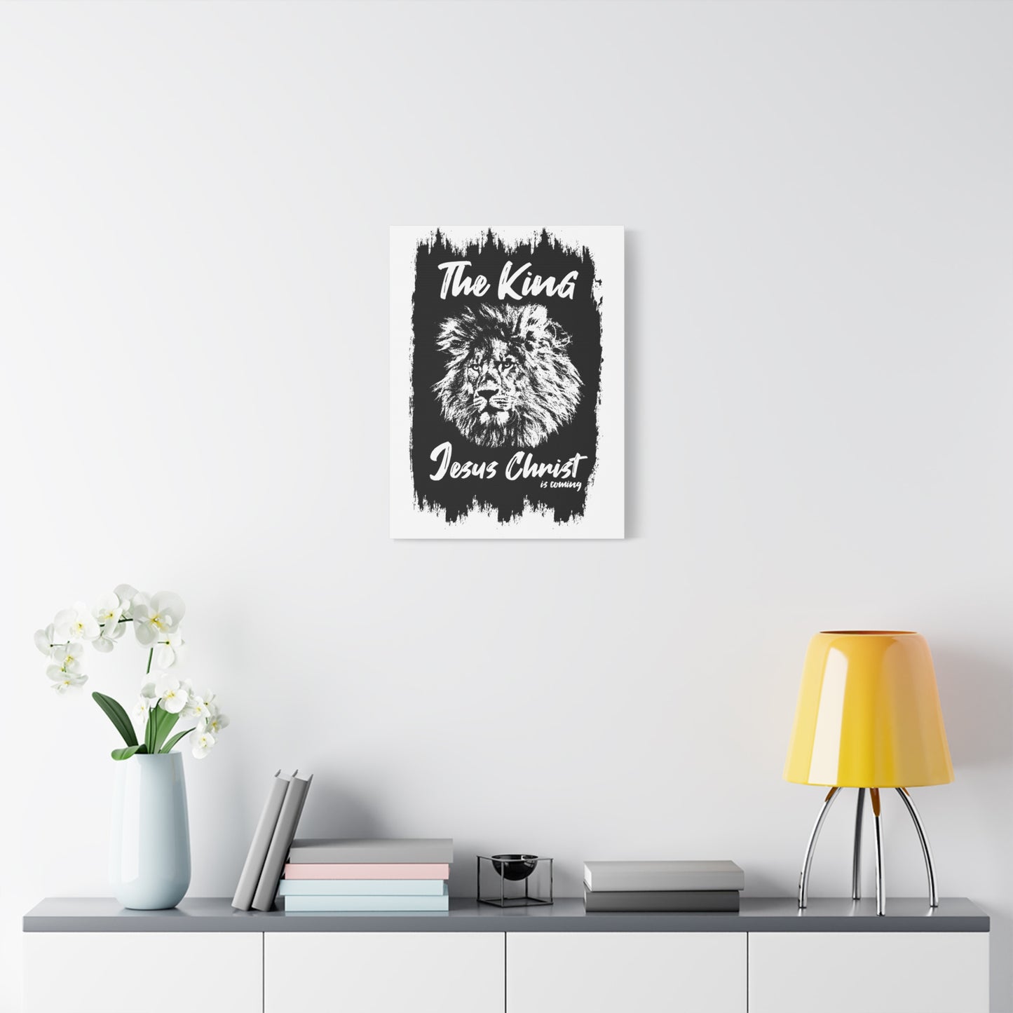Scripture Walls King Jesus is Coming Bible Verse Canvas Christian Wall Art Ready to Hang Unframed