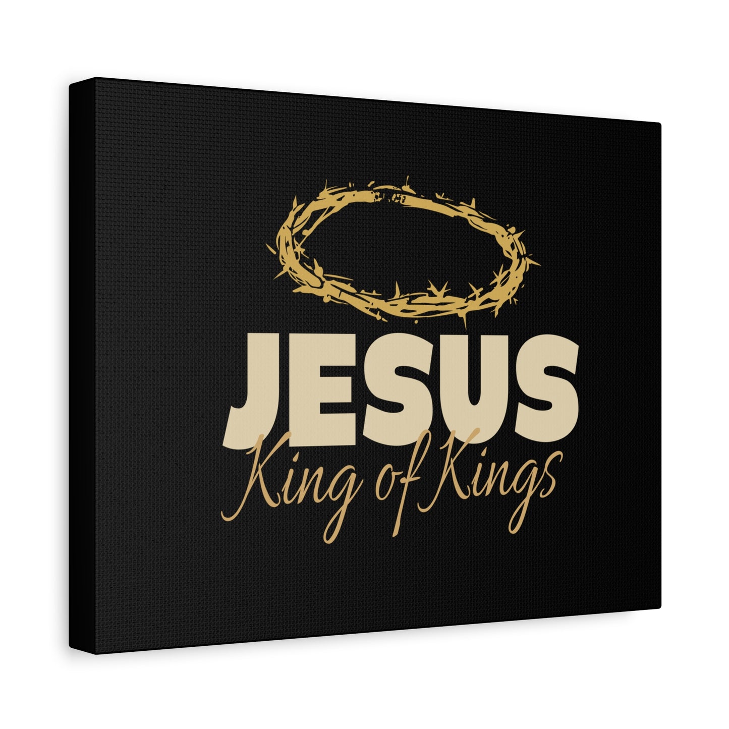 Scripture Walls Jesus King of Kings Bible Verse Canvas Christian Wall Art Ready to Hang Unframed
