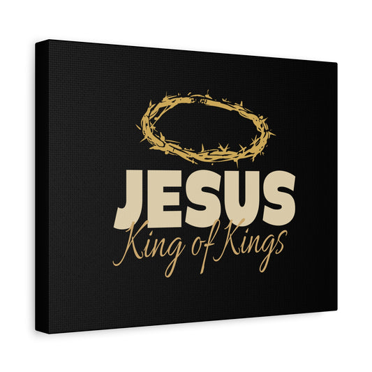 Scripture Walls Jesus King of Kings Bible Verse Canvas Christian Wall Art Ready to Hang Unframed