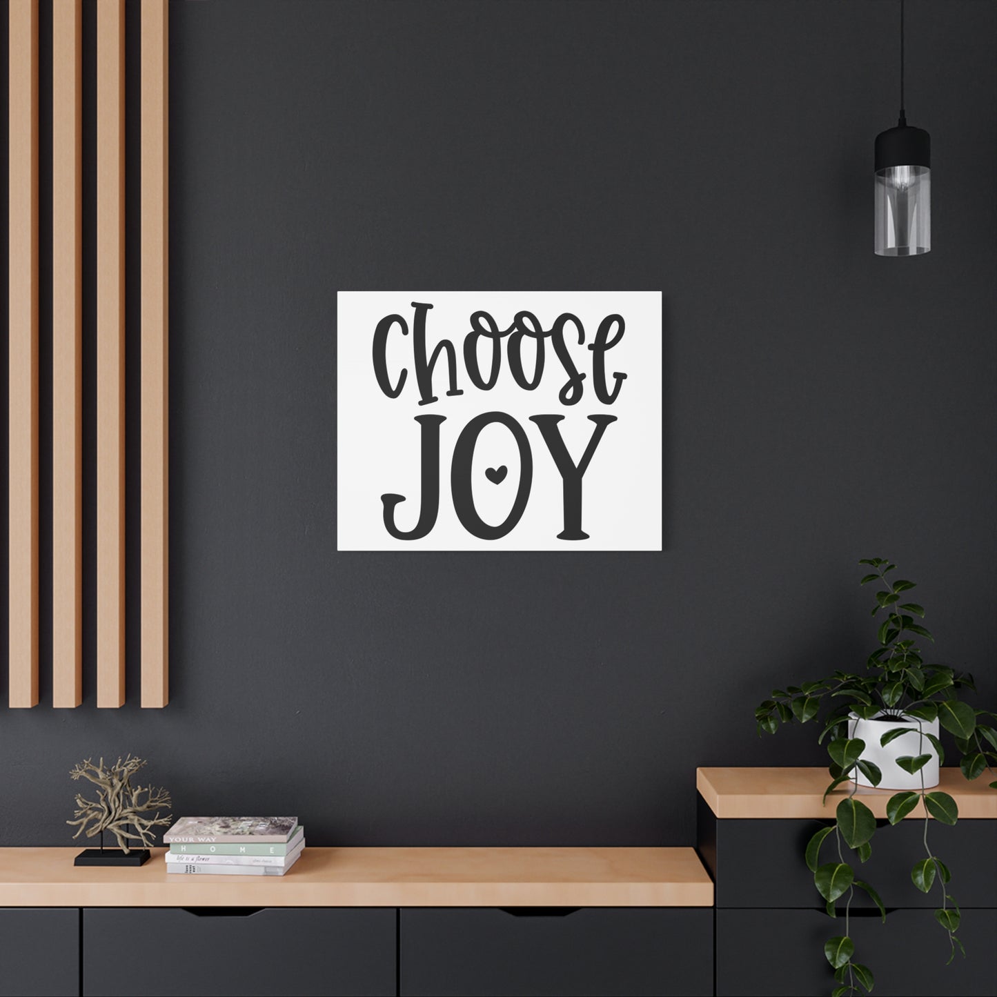 Scripture Canvas Choose Joy Psalm 16:11 Christian Wall Art Print Ready to Hang