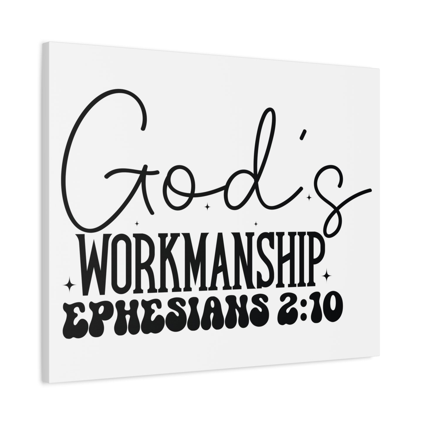 Scripture Walls Ephesians 2:10 I am God's Workmanship Bible Verse Canvas Christian Wall Art Ready to Hang Unframed