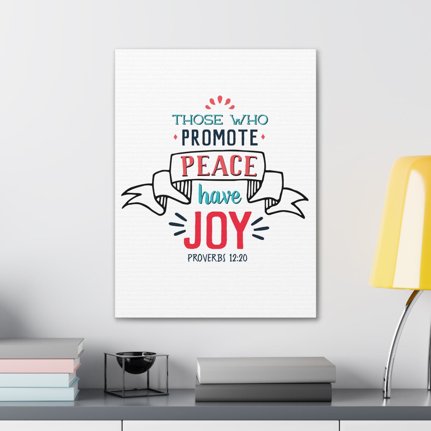 Those Who Promote Peace Proverbs 12:20 Christian Wall Art Bible Verse Print Ready To Hang