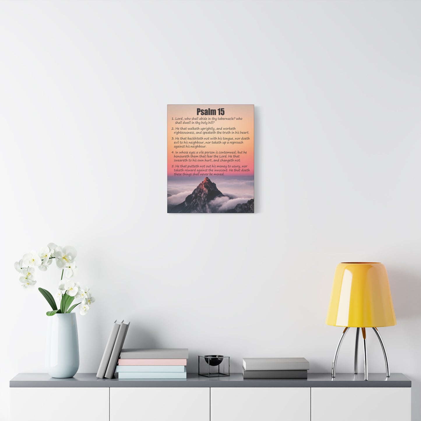 Scripture Walls Abide in God's Sanctuary Psalm 15:2 Christian Wall Art Print Ready to Hang