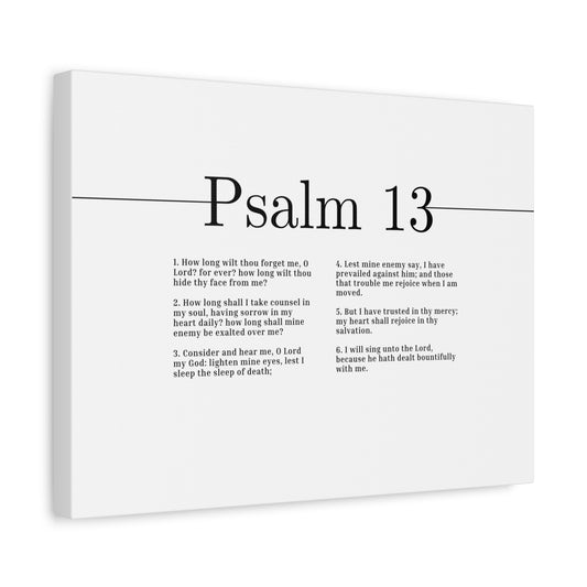 Scripture Canvas I Have Trusted In Thy Mercy Psalm 13 Christian Wall Art Bible Verse Print Ready to Hang