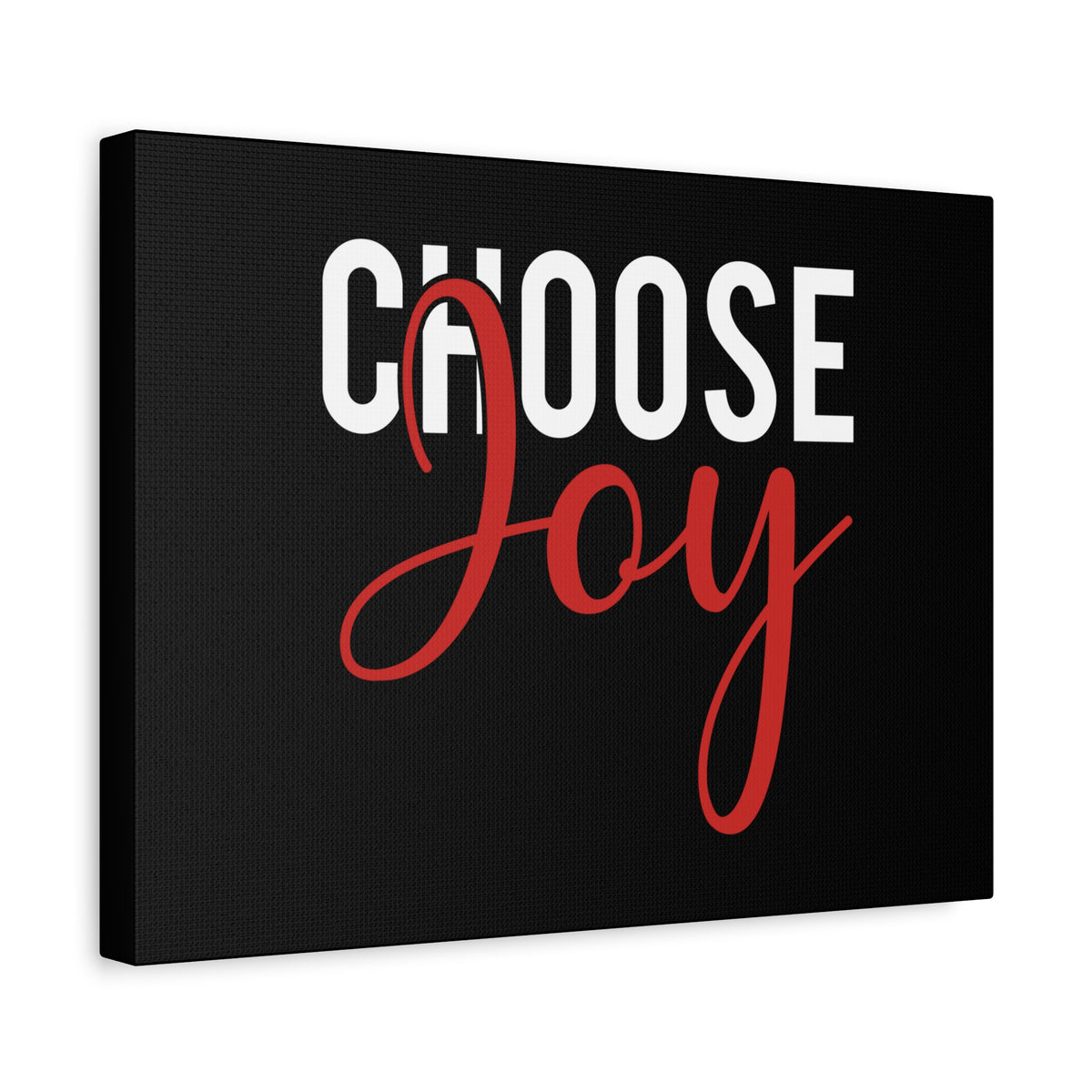 Scripture Canvas Choose Joy Philippians 4:4 Red Christian Wall Art Bible Verse Print Ready to Hang