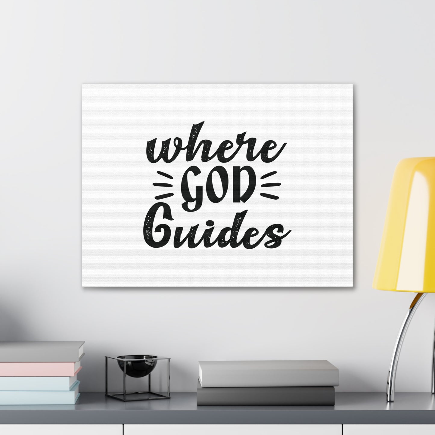 Where God Guides Psalms 32:8 Christian Wall Art Bible Verse Print Ready to Hang