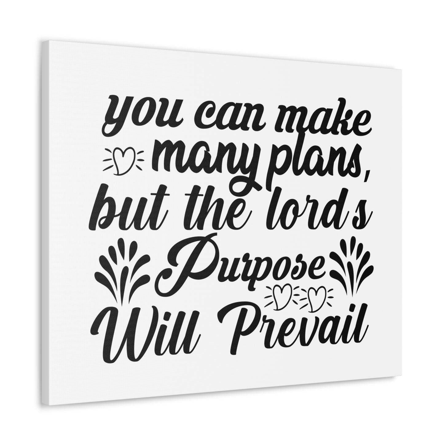 The Lord's Purpose Will Prevail Proverbs 19:21 Christian Wall Art Bible Verse Print Ready to Hang