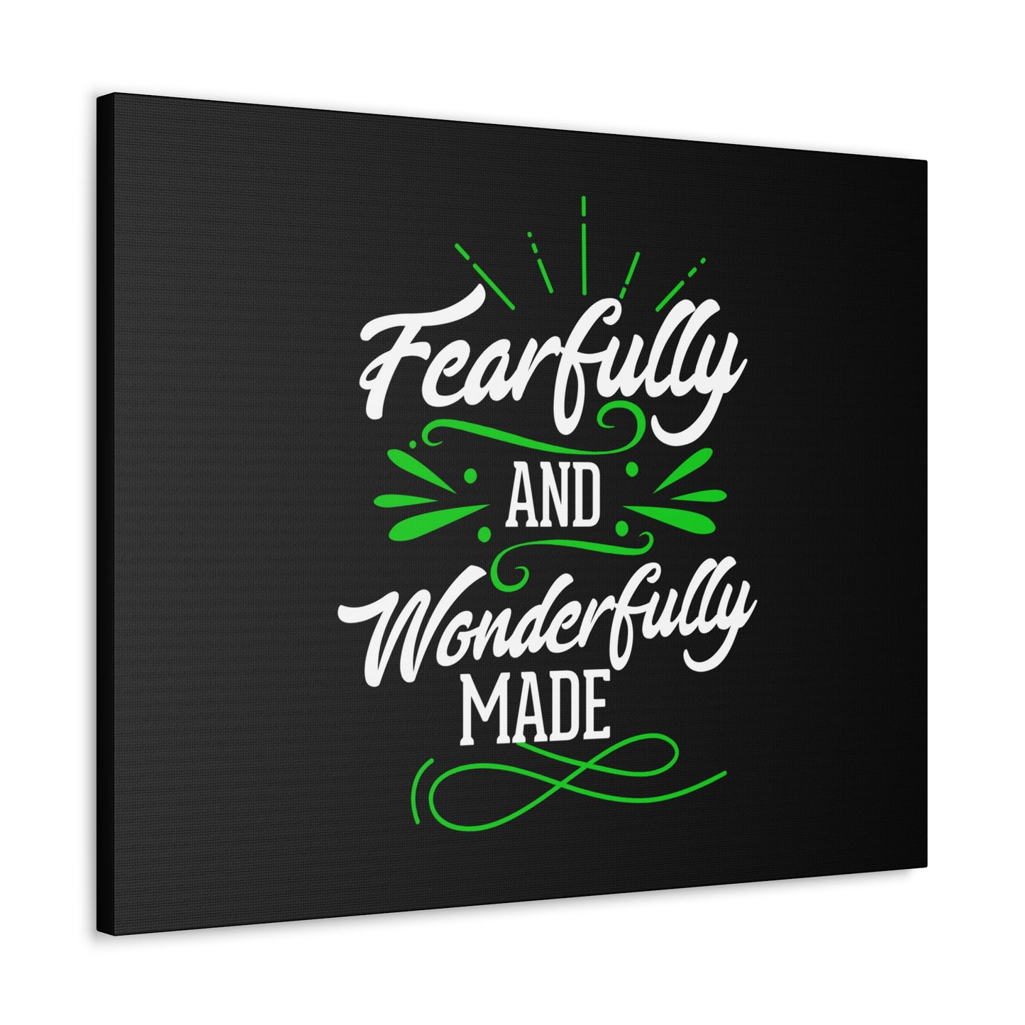 Wonderfully Made Psalm 139:14 Christian Wall Art Print Ready to Hang