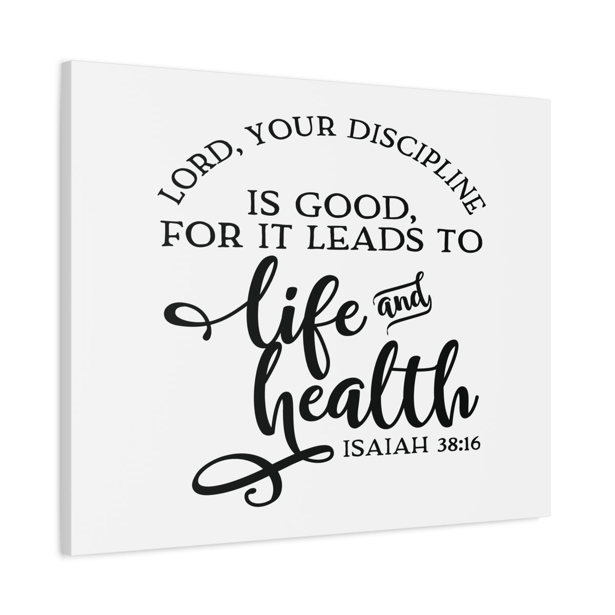 Scripture Canvas Life And Health Isaiah 38:16 Christian Wall Art Bible Verse Print Ready to Hang