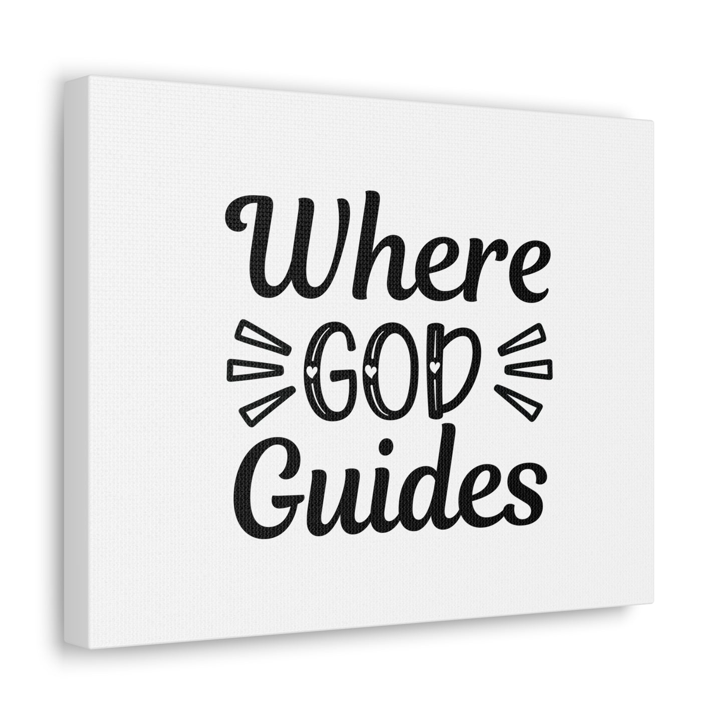 Where God Guides John 16:13 Christian Wall Art Bible Verse Print Ready to Hang