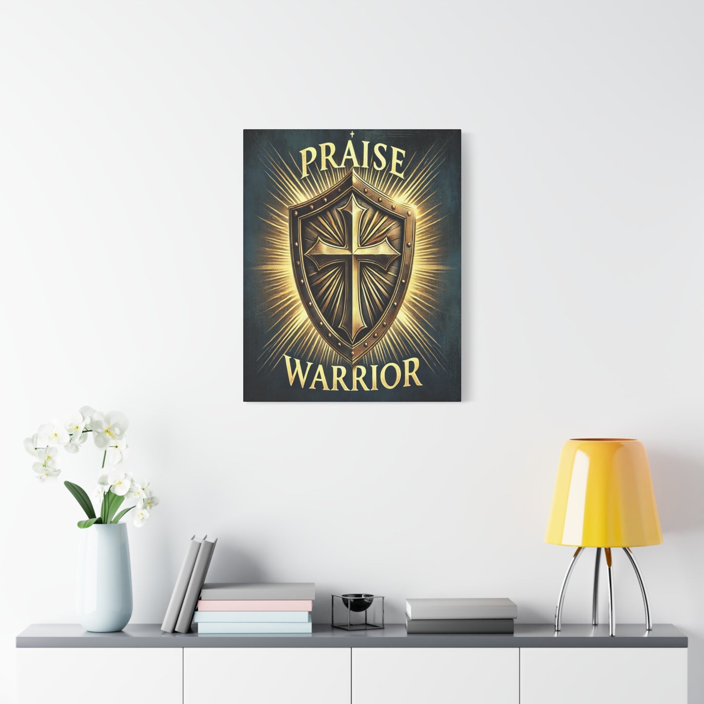 Scripture Walls Praise Warrior Psalm 149 Bible Verse Canvas Christian Wall Art Ready to Hang Unframed