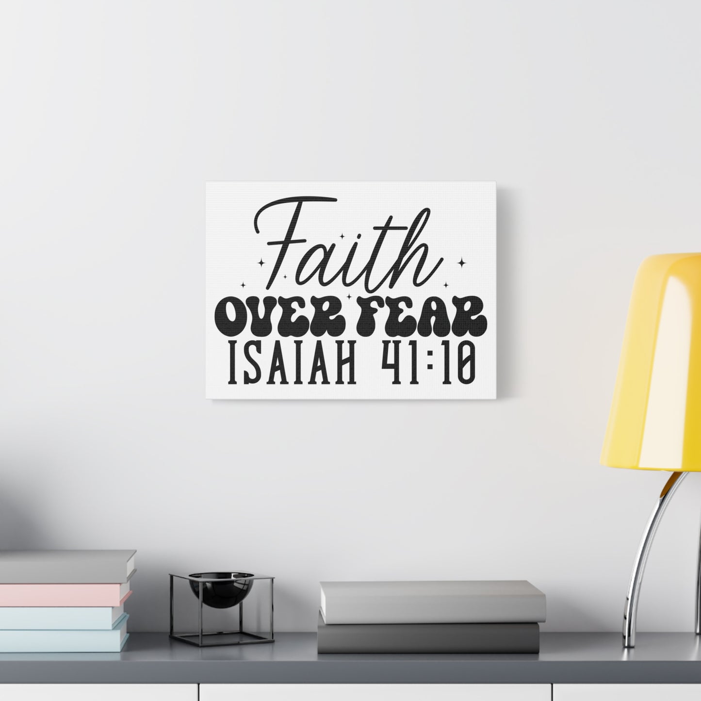 Scripture Walls Isaiah 41:10 Faith Over Fear Bible Verse Canvas Christian Wall Art Ready to Hang Unframed