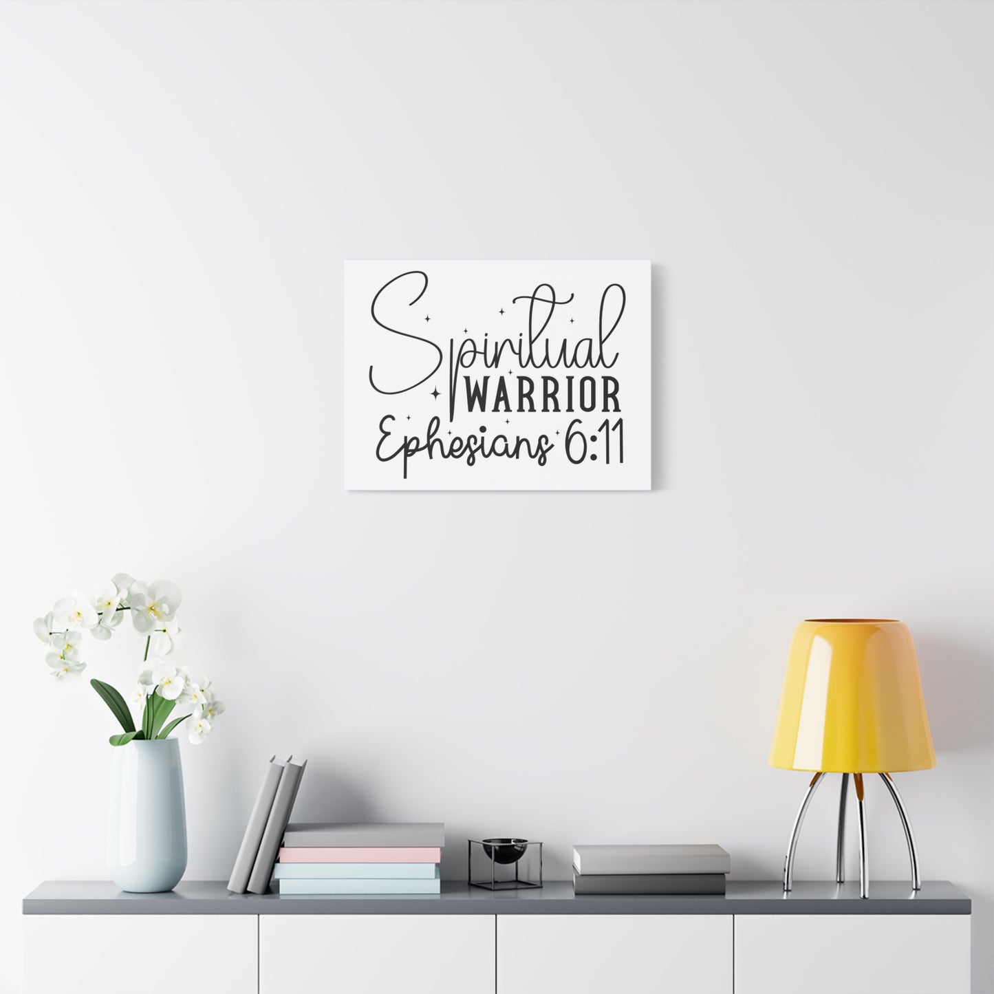 Scripture Walls Ephesians 6:11 A Spiritual Warrior Bible Verse Canvas Christian Wall Art Ready to Hang Unframed