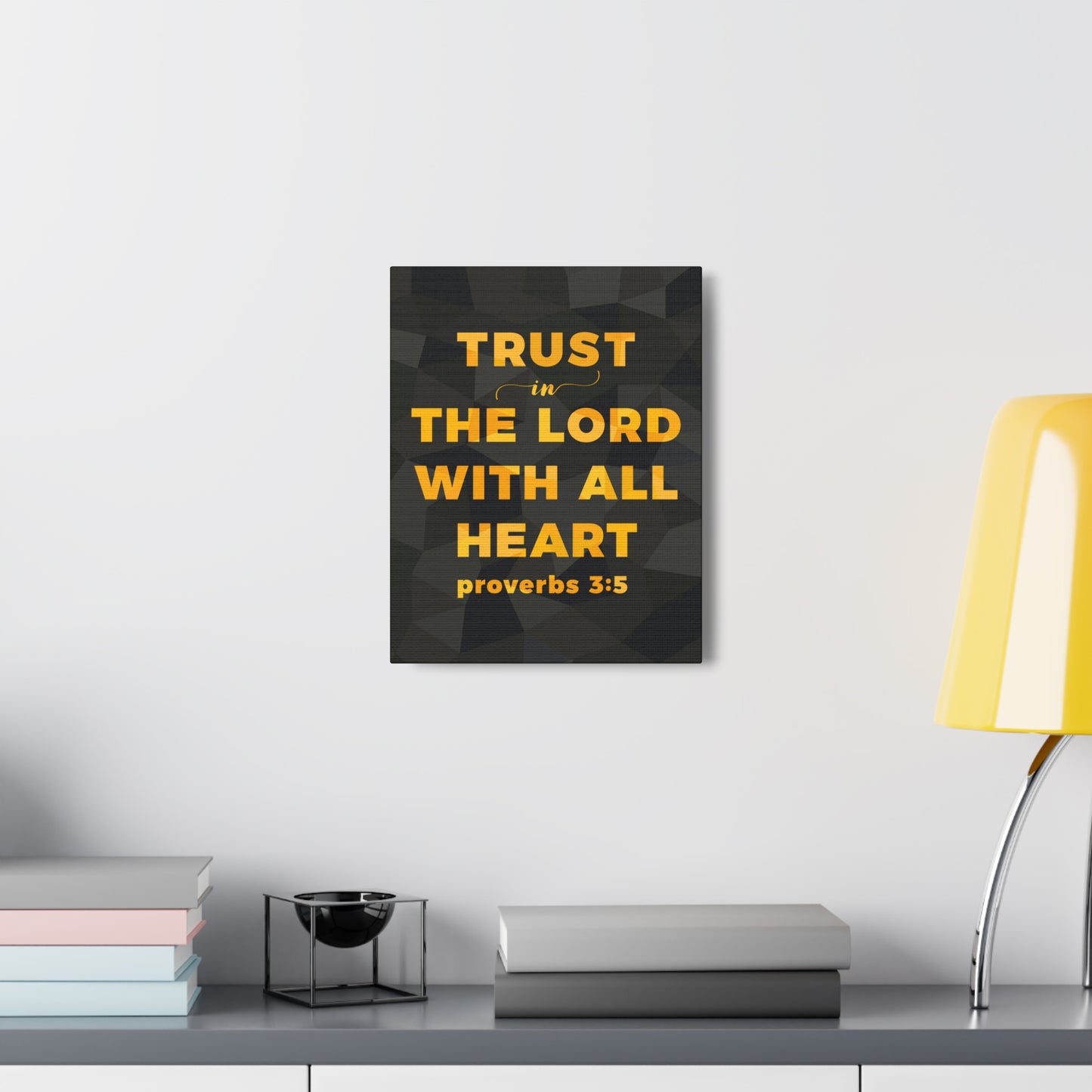 Trust In The Lord Proverbs 3:5 Christian Wall Art Bible Verse Print Ready To Hang