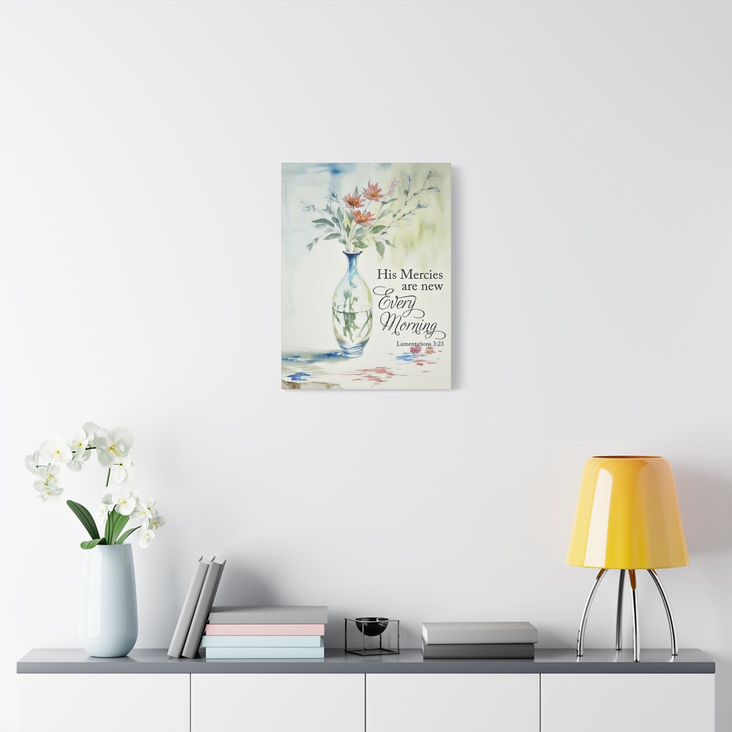 Scripture Walls Lamentations 3:23 Every Morning Bible Verse Canvas Christian Wall Art Ready to Hang Unframed