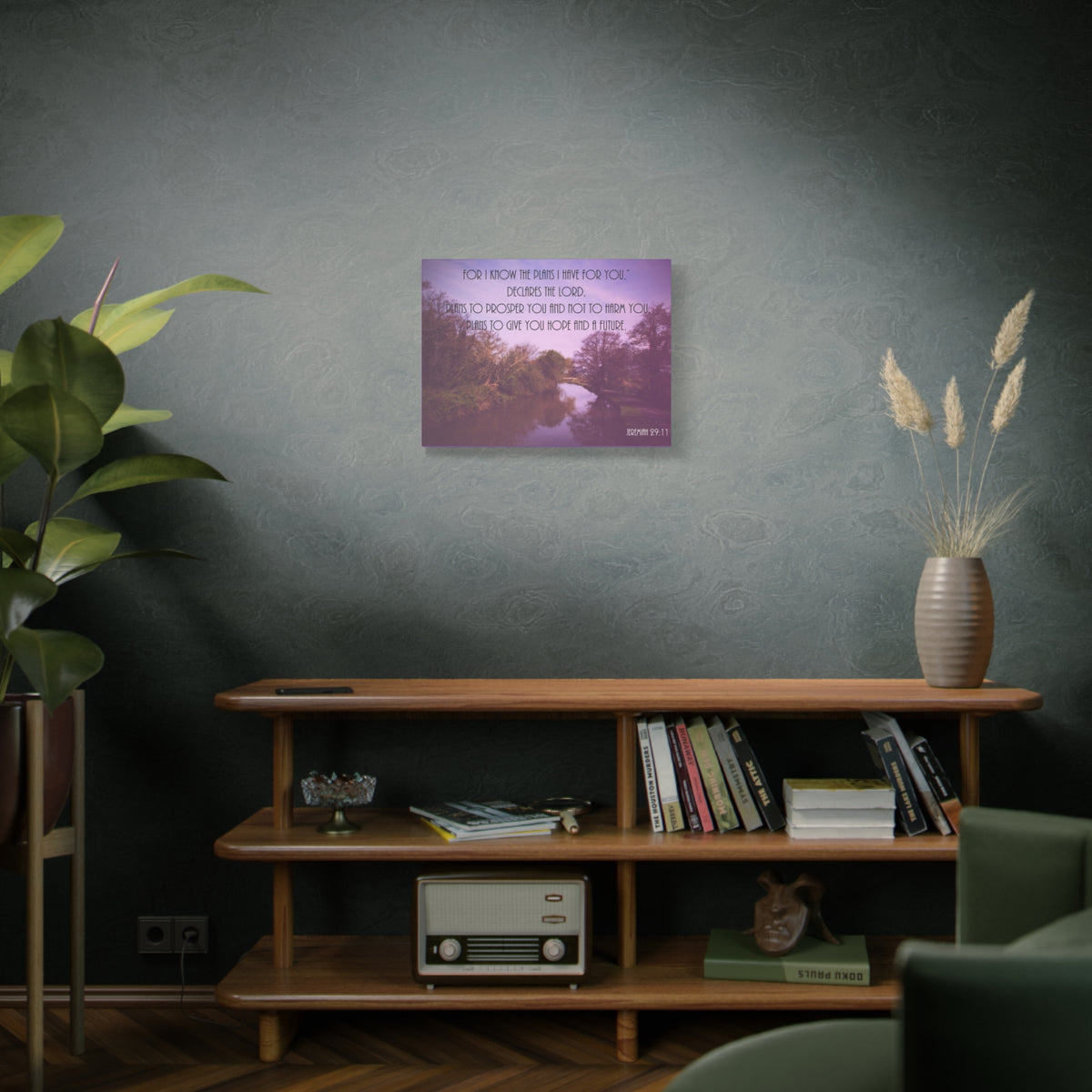 Scripture Canvas Declares The Lord Jeremiah 29:11 Christian Wall Art Bible Verse Print Ready to Hang