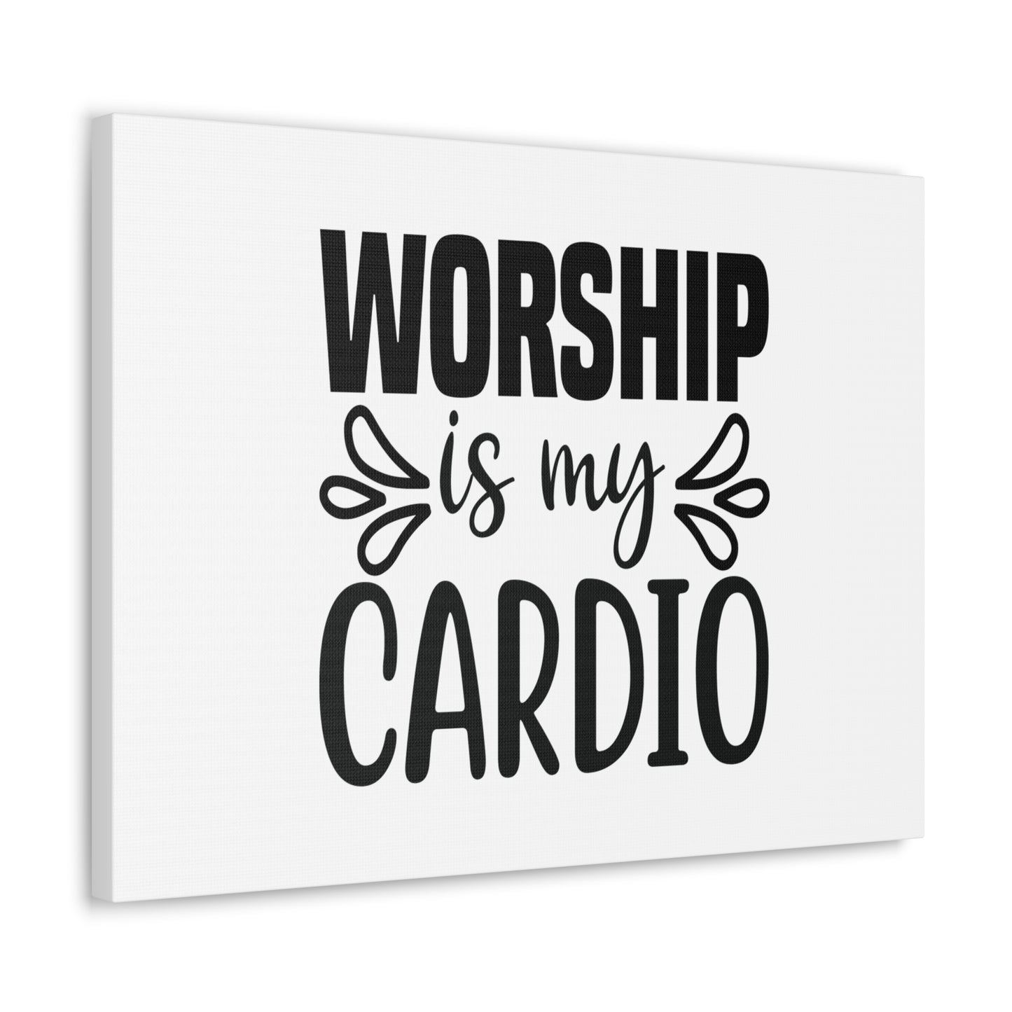 Worship Is My Cardio John 4:24 Christian Wall Art Bible Verse Print Ready to Hang