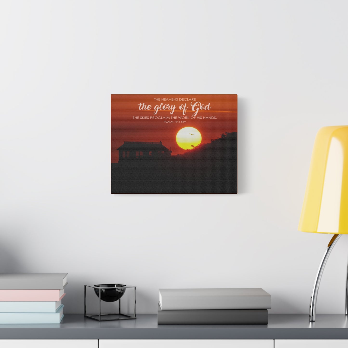 Scripture Walls The Heavens Psalm 19:1 Declare  Bible Verse Canvas Christian Wall Art Ready to Hang