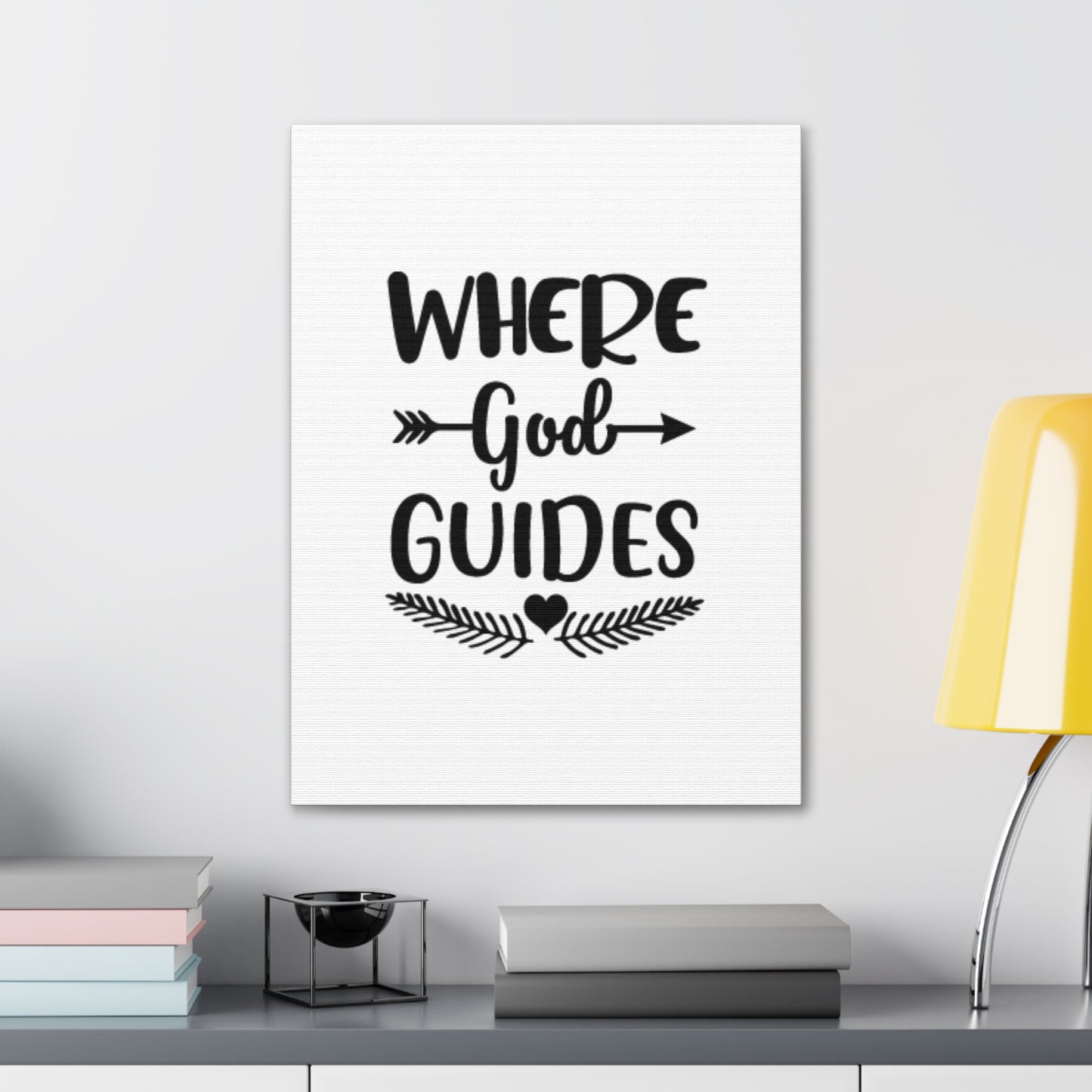 Where God Guides Isaiah 58:11 Christian Wall Art Bible Verse Print Ready to Hang