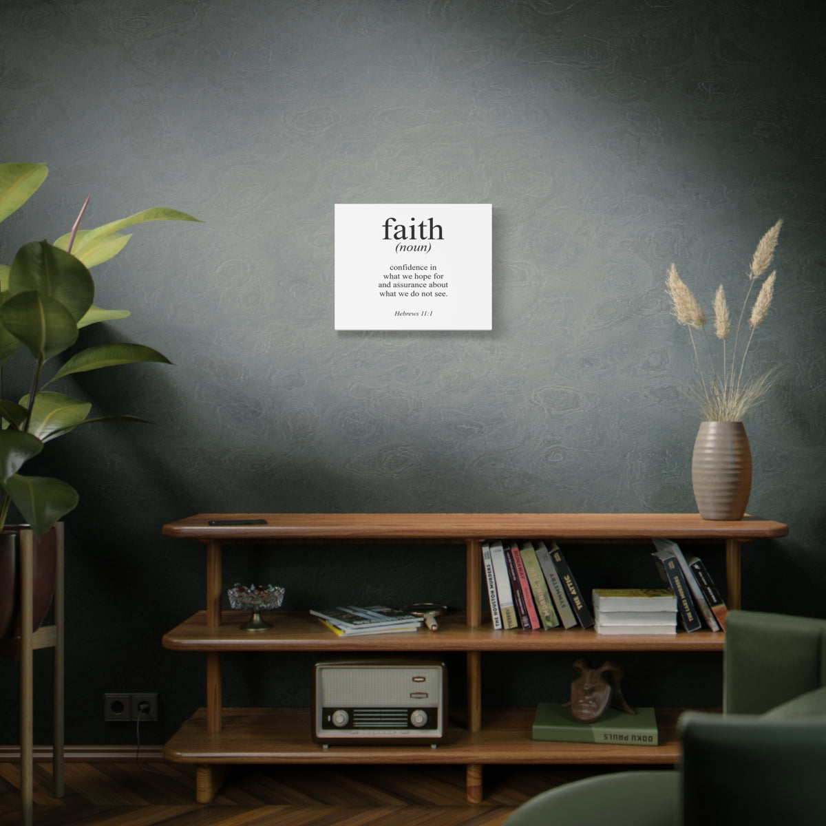 Scripture Canvas What We Hope For Hebrews 11:1 Christian Wall Art Bible Verse Print Ready to Hang